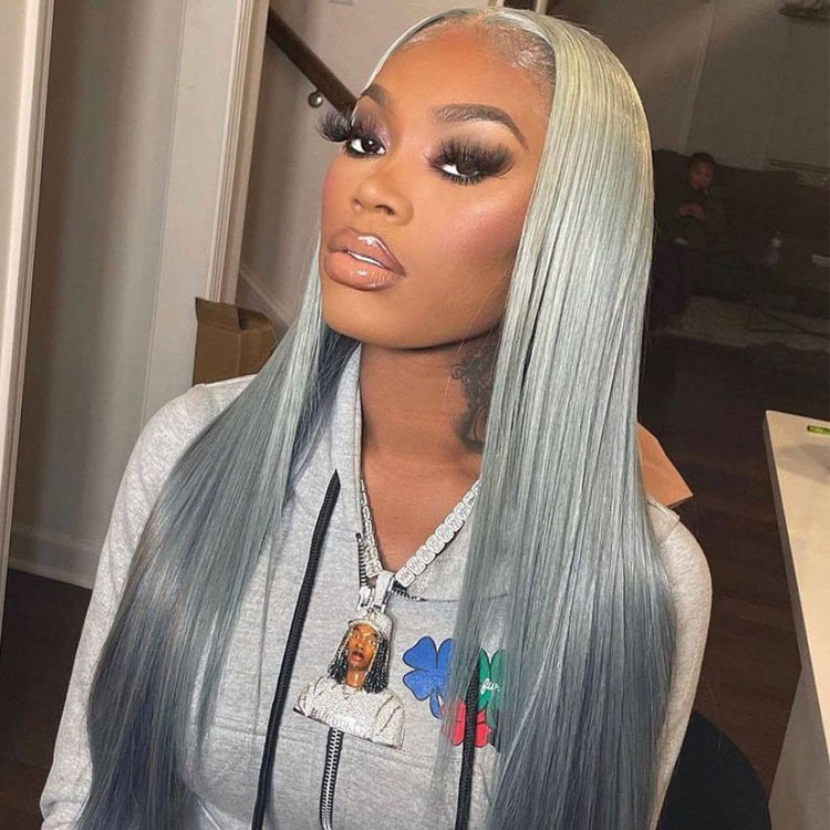 Lace wigs grey clearance