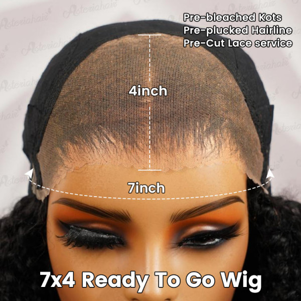 Straight 4 7 Glueless Closure Wig Human Hair Lace Front Wigs Asteriahair