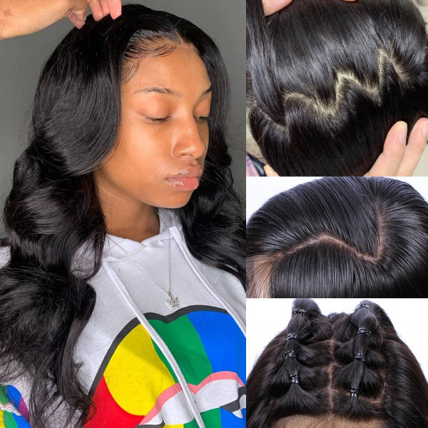 Pre plucked 360 Lace Wig Human hair 360 Silk Top Wigs Asteriahair