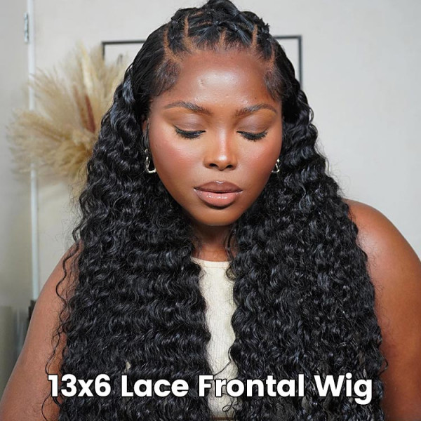 Deep Wave Frontal Wigs 13x6 Frontal Human Hair Wig Asteriahair