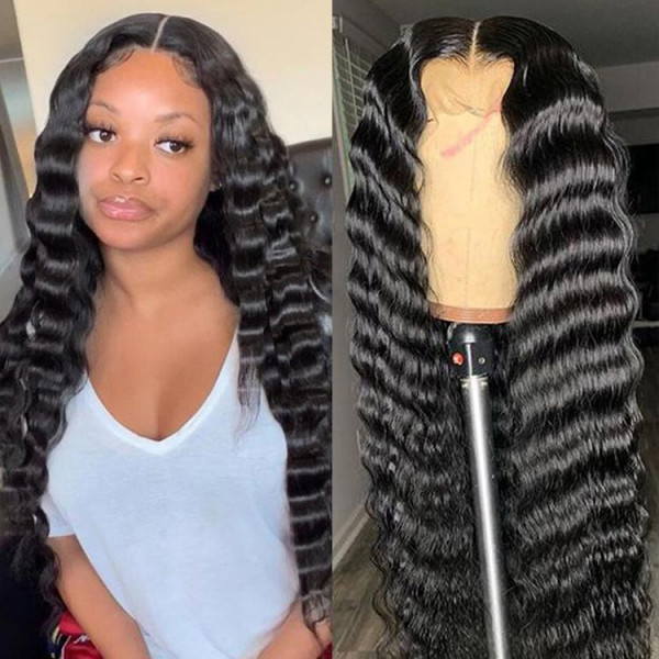 Crimped Human Hair Lace Front Wigs Asteriahair