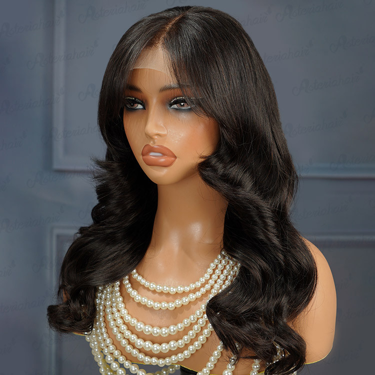 Wave Wig For Beginners Layered Wig With Bangs Realistically -Asteriahair