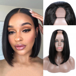 Straight Hair U Part Bob Wigs Human Hair Asteriahair