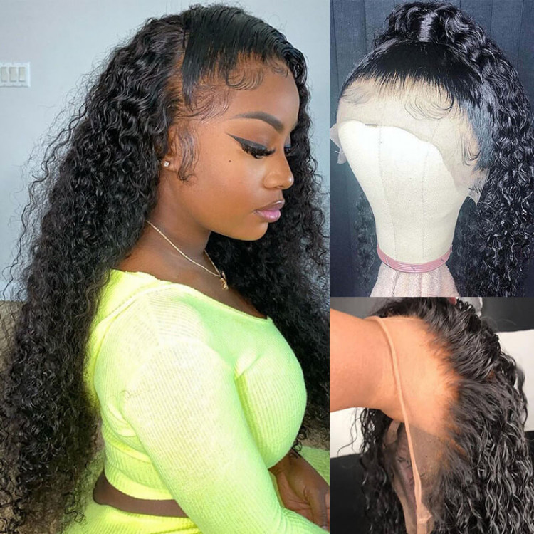 Jerry Curly 360 Lace Frontal Wigs 