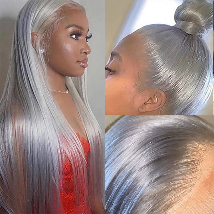 Gray deals frontal wig