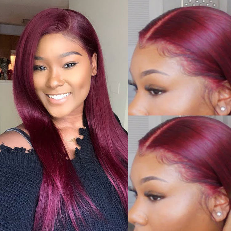 Lace front wigs color 99j 2025